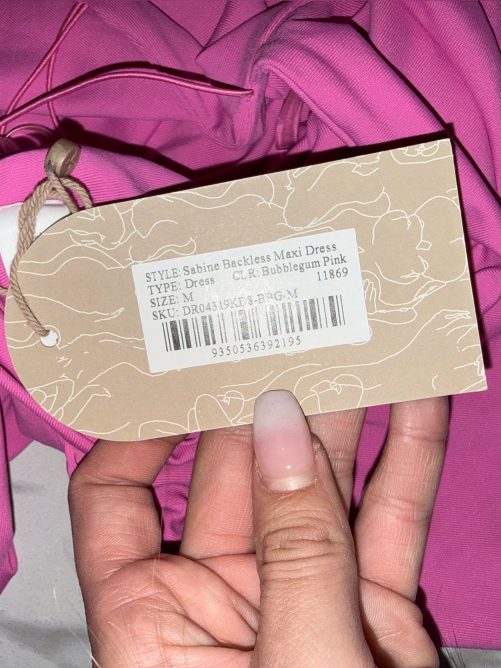 Meshki Pink Sabine Backless Maxi Dress - Picture 6 of 6
